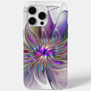 Energische, farbenfrohe abstrakte fraktale Blumenk Case-Mate iPhone Hülle
