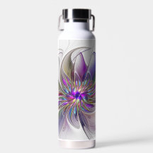 Energische, farbenfrohe abstrakte fraktale Blumenk