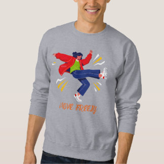 Energische Tanzbewegung Jugend Grafik Sweatshirt
