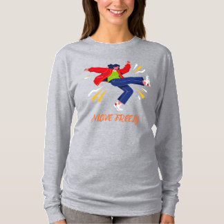 Energische Tanzbewegung Jugend Grafik T-Shirt