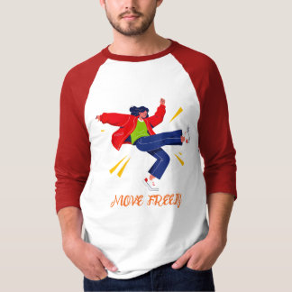 Energische Tanzbewegung Jugend Grafik T-Shirt