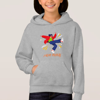 Energischer Tanzmove Jugend Grafik Hoodie