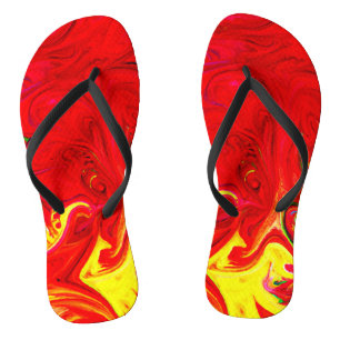 Energisches Farbausbruchmuster Flip Flops