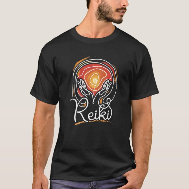 Energy Chakra Holistic Healing Hands Reiki Premium T-Shirt (Vorderseite)