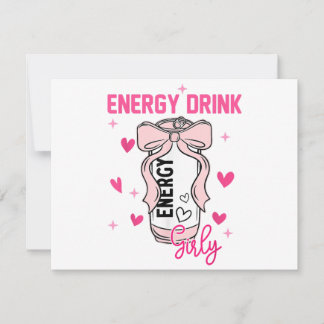 Energy Drink Girly Funny Drink Lover Design