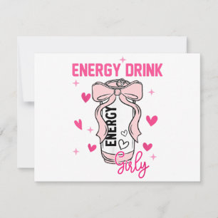 Energy Drink Girly Funny Drink Lover Design Einladung