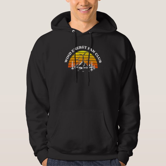 Energy Fan Windkrafttechniker Hoodie (Vorderseite)