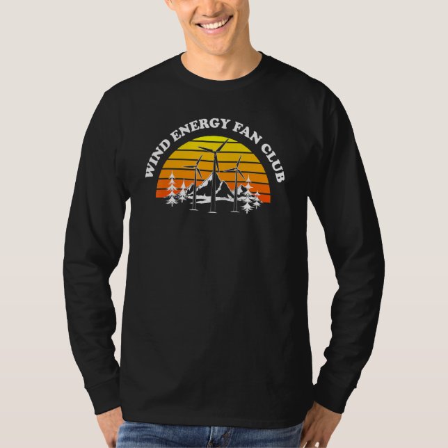 Energy Fan Windkrafttechniker T-Shirt (Vorderseite)