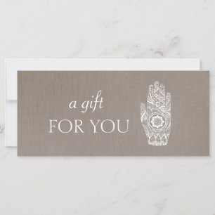 Energy Healer Henna Lotus Gift Certificate 2