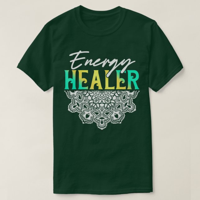 Energy Healer Reiki Master Yoga Spiritual Chakra J T-Shirt (Design vorne)