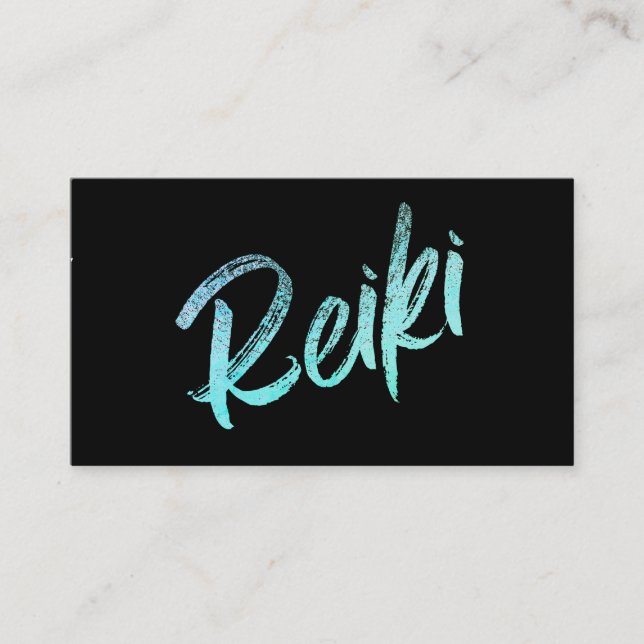 *~* Energy Healing Reiki Master Practitioner Visitenkarte (Vorderseite)