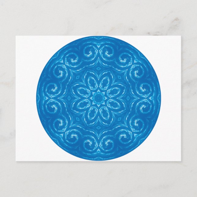 Energy Mandala - Blue Postkarte (Vorderseite)