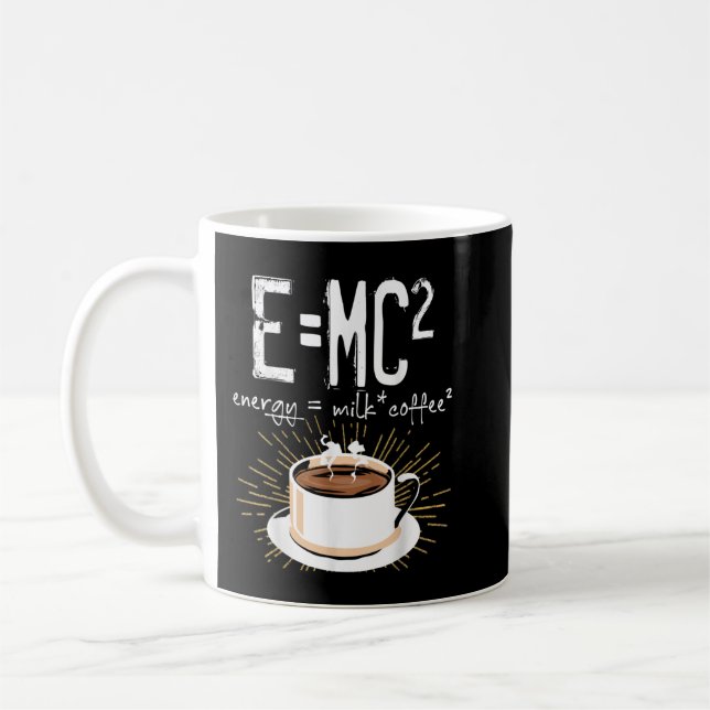 Energy Milk Coffee Funny Chemistry Science Themed  Kaffeetasse (Links)