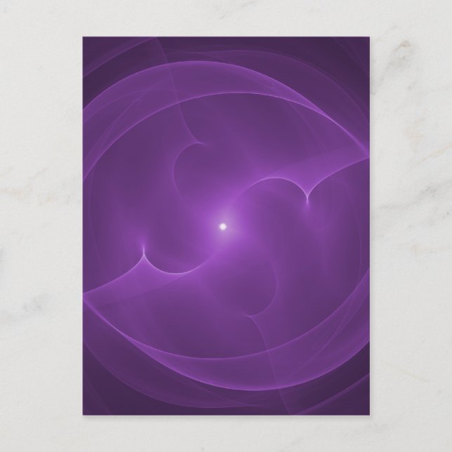 Energy Orb Lila Postkarte (Vorderseite)