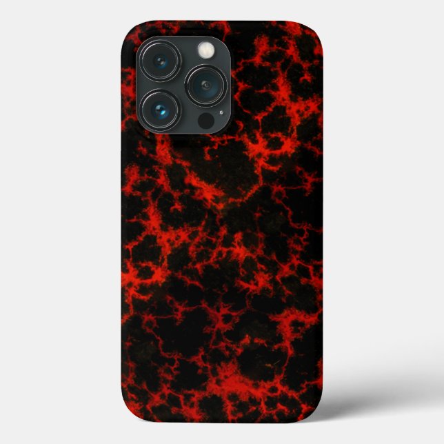 Energy Red und Black Flames Case-Mate iPhone Hülle (Rückseite)