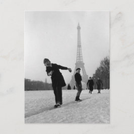 Enfants et neige - Paris - 1945 - Robert Doisneau Postkarte