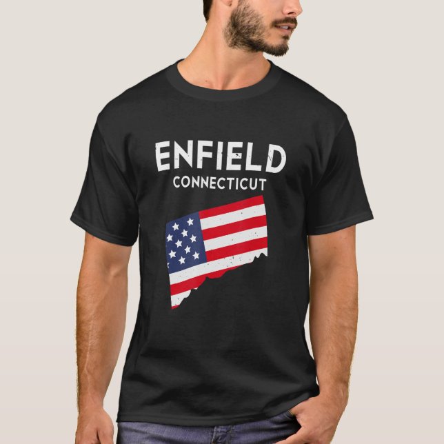 Enfield Connecticut USA Staat America Travel Conne T-Shirt (Vorderseite)