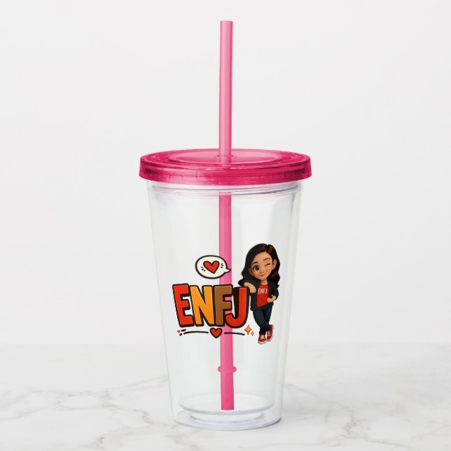 ENFJ ACRYLTRINKBECHER (Vorderseite)