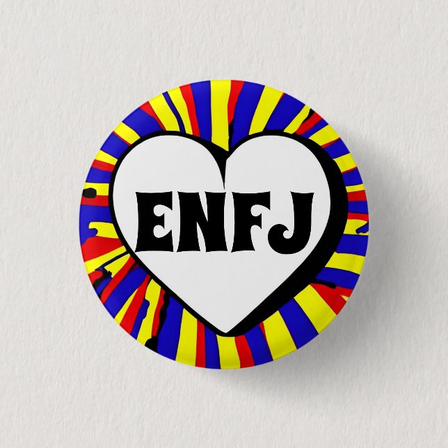ENFJ MBTI 3 Cm Runder Abzeichen Button (Vorderseite)