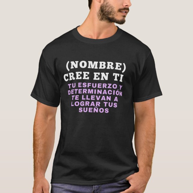 ENFOQUE TOTAL REGALO PERSONALIZADO PARA (NOMBRE) T-Shirt (Vorderseite)