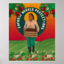 "Enforce Worker Protected" Poster by emitxin