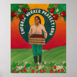 "Enforce Worker Protected" Poster by emitxin