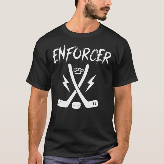 Enforcer Tough Guy Ice Hockey Goon Essential  T-Shirt (Vorderseite)