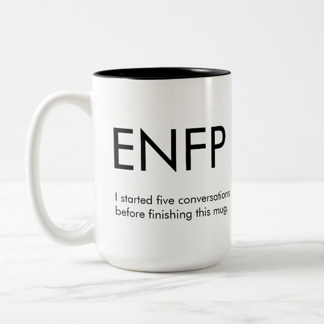 ENFP Beginnte Gespräche Tasse Geschenk (Links)