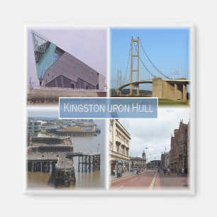 ENG017 KINGSTON upon HULL, Yorkshire, Kühlschrank Magnet