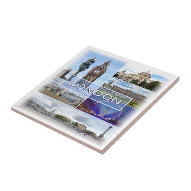 ENG025 LONDON, Big Ben, Westminster, Fliese (Seite)