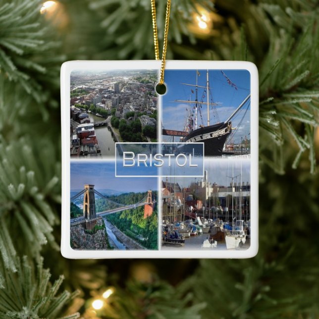 ENG029 BRISTOL, England, Keramikornament (Baum)