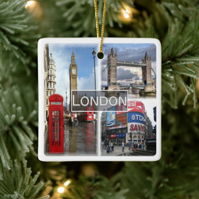 ENG048 LONDON, England, Keramikornament (Baum)