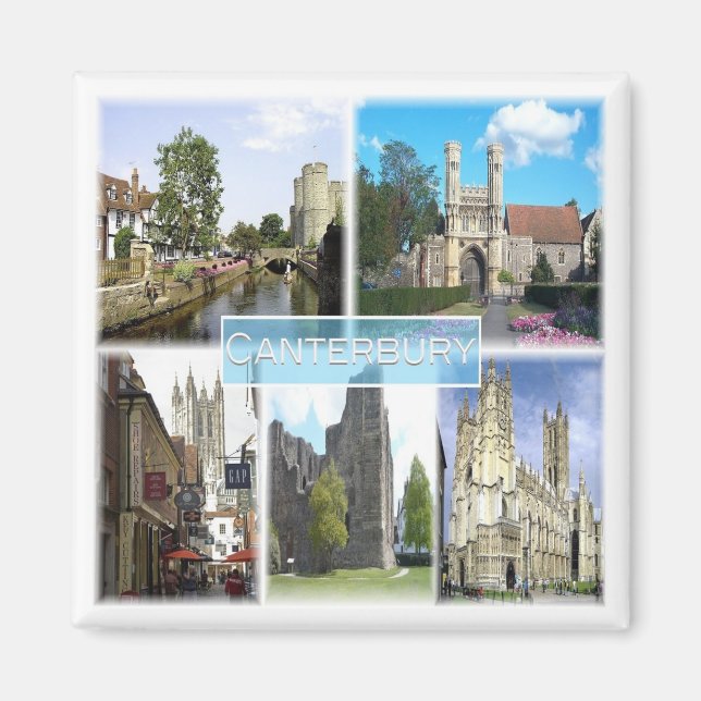ENG050 CANTERBURY, Europe, England, Fridge Magnet (Vorne)