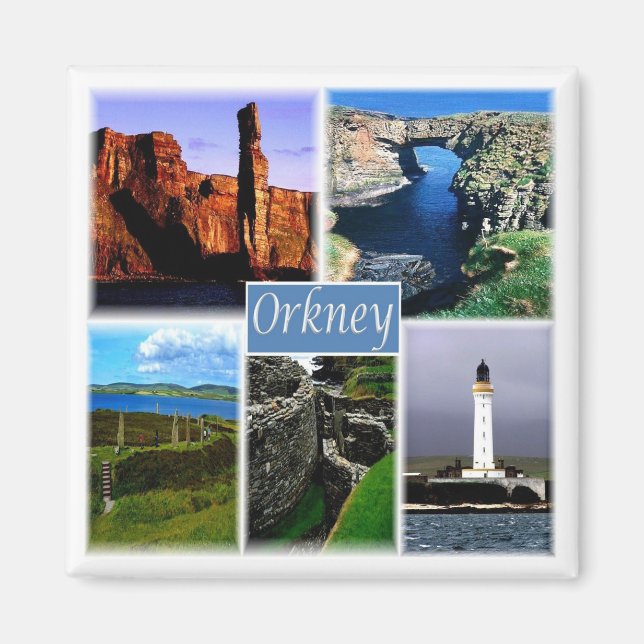 ENG055 THE ORKNEY INSELN ORKNEYS, England, Kühlsch Magnet (Vorne)