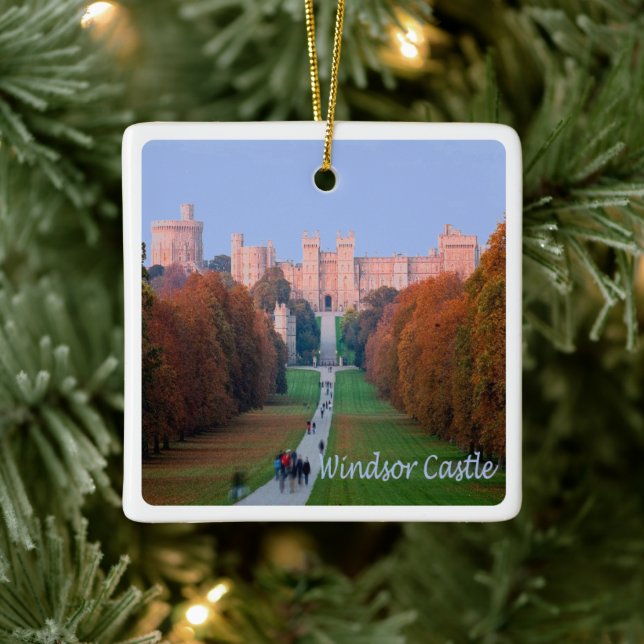 ENG062 WINDSOR CASTLE, England, Keramikornament (Baum)