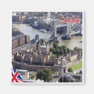 ENG064 LONDON Panorama, England, Kühlschrankmagnet Magnet