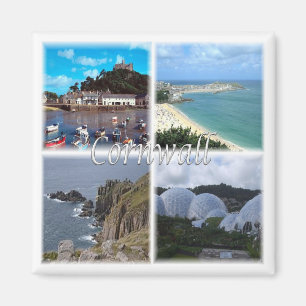 ENG076 CORNWALL, Land's end St. Ive, Kühlschrank Magnet