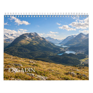 Engadin Schweiz Alpenpanorama Kalender