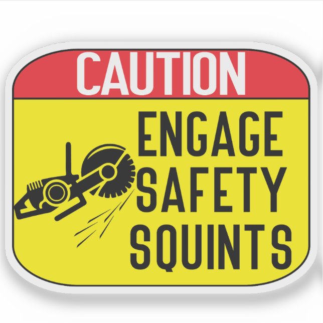 engage Safety Squints Aufkleber (Vorderseite)