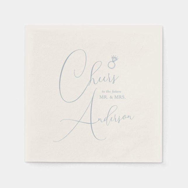 Engagement Cheers to the future Mr. and Mrs. Serviette (Vorderseite)