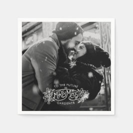 Engagement Partei mistletoe fügen Sie Ihr eigenes  Serviette