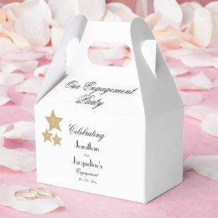 Engagement Party Geschenk Vielen Dank für Chic Scr Geschenkschachtel