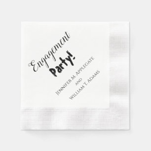 Engagement Party Hochzeit Napkins Personalisiert Serviette