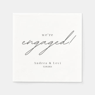Engagement Party Napkins Serviette