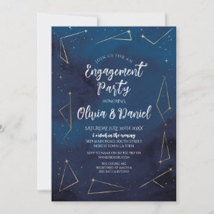 Engagement Party Paare Shownacht Starsign Einladung