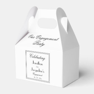 Engagement Party Vielen Dank für die Unterstützung Geschenkschachtel