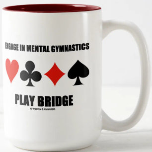 Engagieren in der Mentalgymnastik Spielbrücke Zweifarbige Tasse
