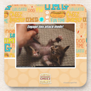 Engagieren Sie sich kleinen Angriffsmodus! Getränkeuntersetzer