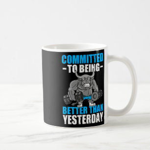 Engagiert sich für bessere Gym Funny Bodybuilding Kaffeetasse