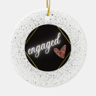Engagierter Glamour   Keramik Ornament